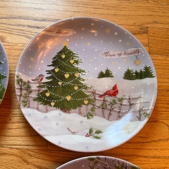 Lenox Christmas Collage Party Plates Set of 4 - Picture 5 of 10